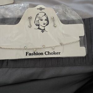 Fashion Choker with Earrings Set